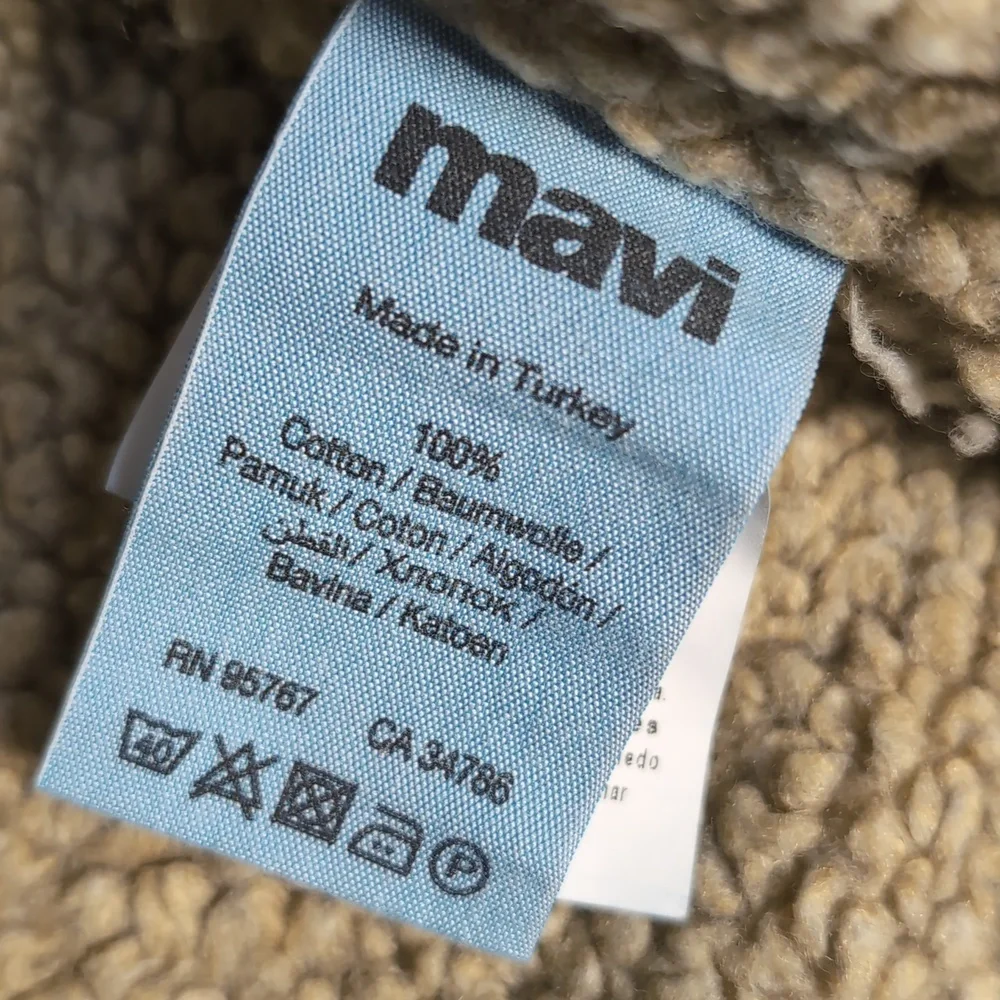 NWT Mavi Kaira Sherpa Lined Denim Trucker Jacket Size Small - Picture 10 of 13